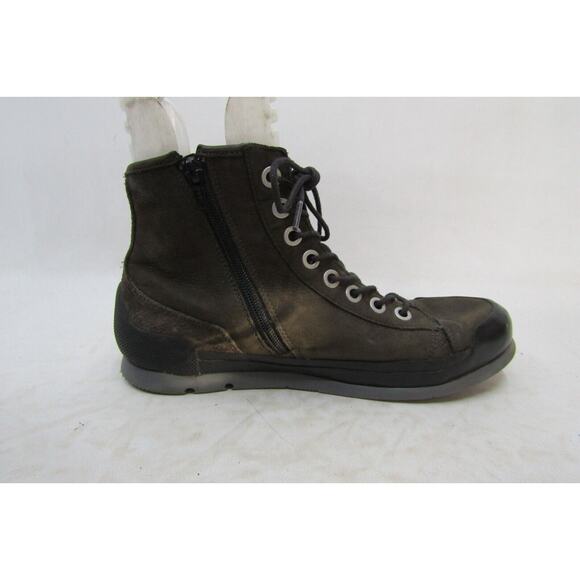 Wolky Mens Size 42 EUR Brown Leather Lace Up Zip Ankle Boots main image 5